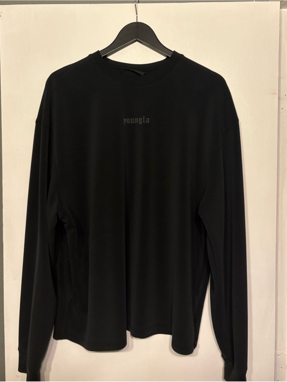 YoungLA Black Long Sleeve Crewneck Shirt